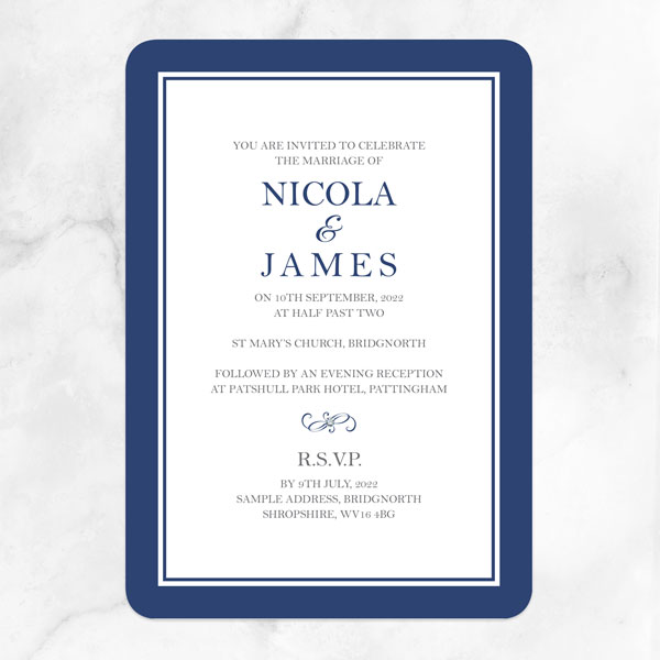 Royal Border - Boutique Wedding Invitation & RSVP