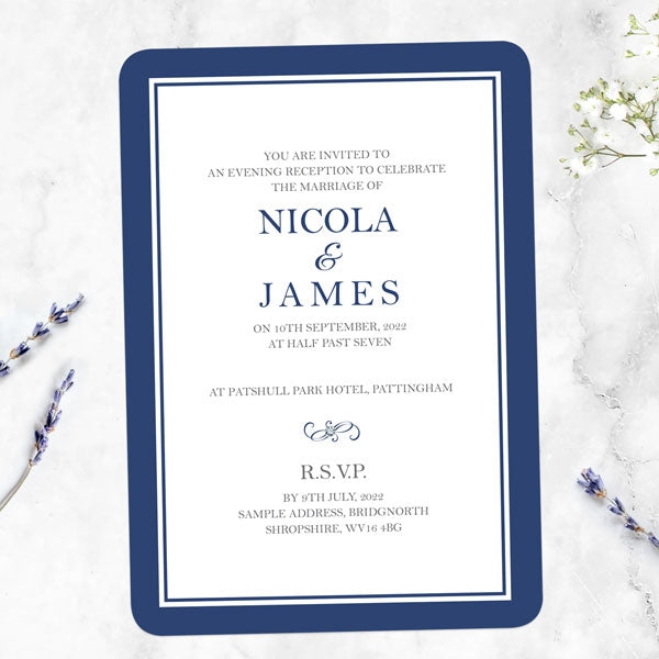 Royal Border Evening Invitation