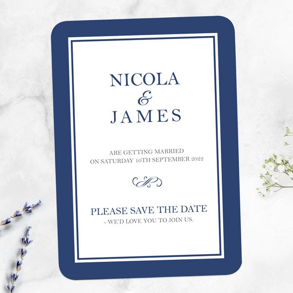 Royal Border Save the Date Cards