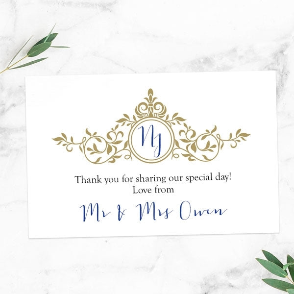 Royal Monogram - Favour Tag