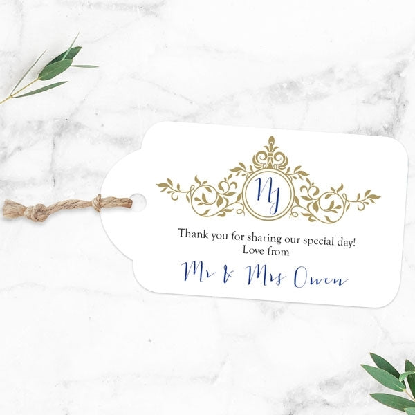 Royal Monogram - Favour Tag