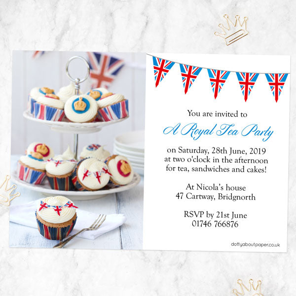 Tea Party Invitations - Royal Tea Party - Pack of 10