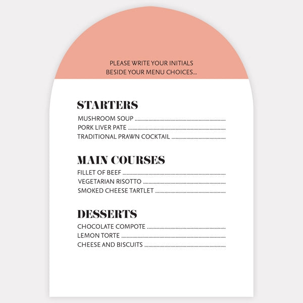 Colour Block Typography RSVP Cards
