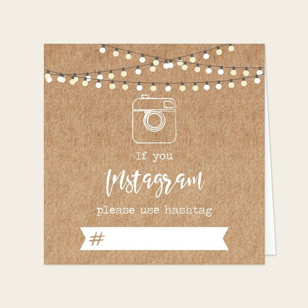 Rustic Mason Jar Flowers - Instagram Signs - Pack of 6