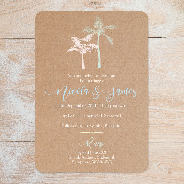 Rustic Palm Trees Boutique Sample