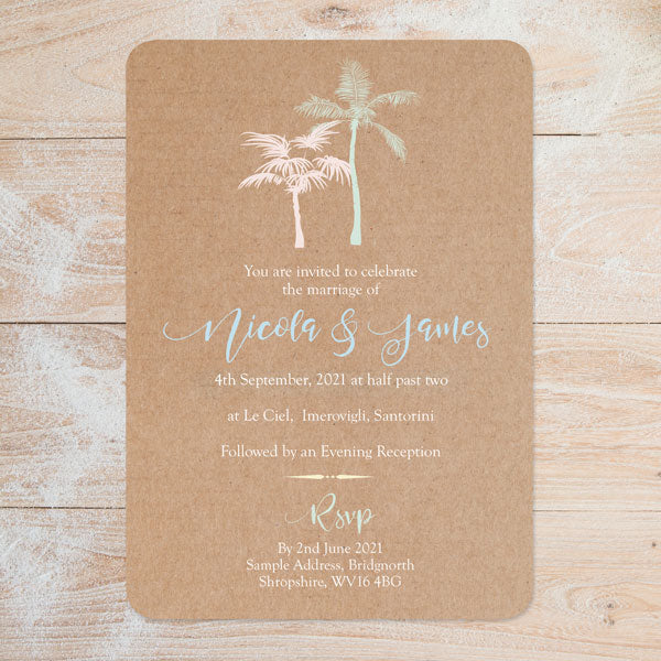 Rustic Palm Trees Boutique Sample