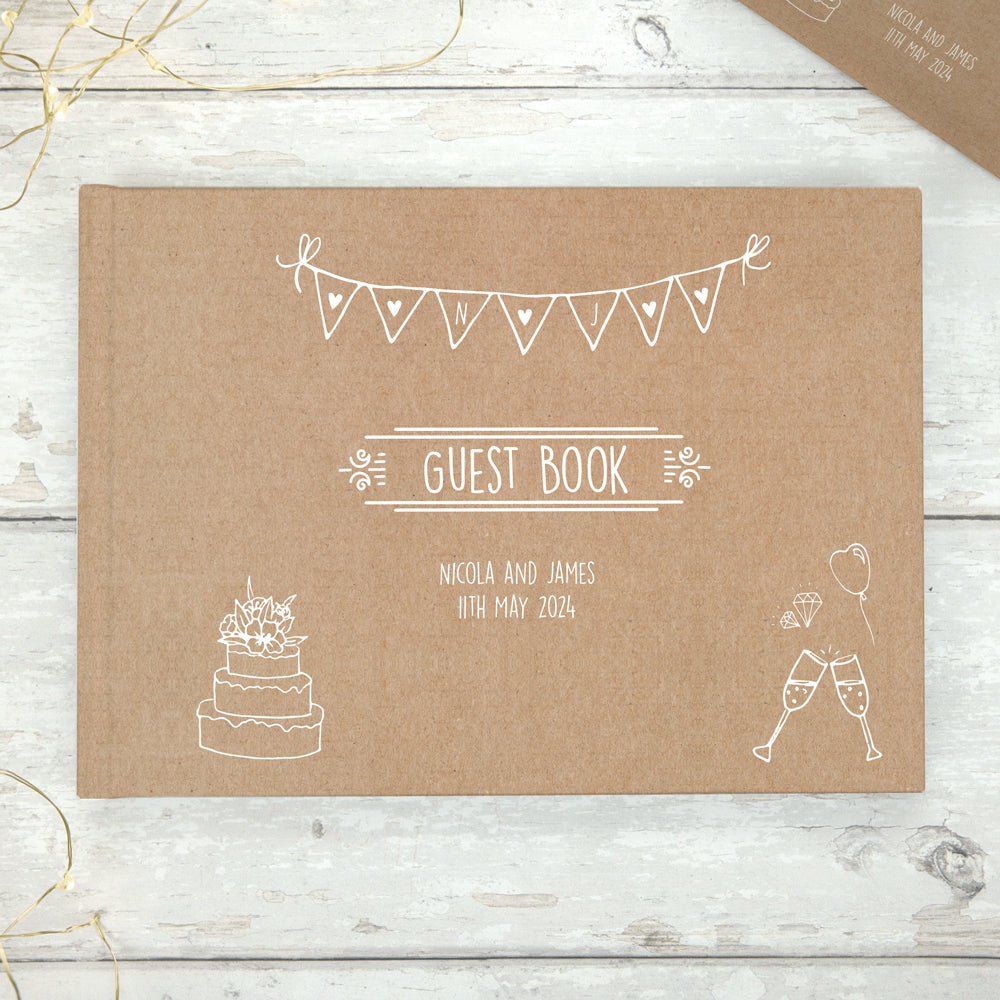 Rustic Wedding Charm - Wedding Guest Book