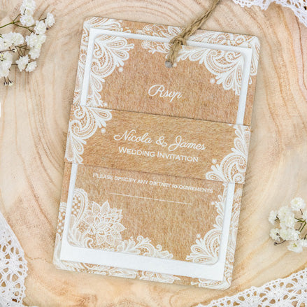 Rustic Wedding Lace Boutique Sample