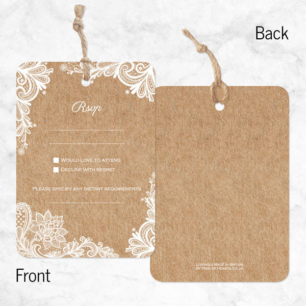 Rustic Wedding Lace Boutique Sample