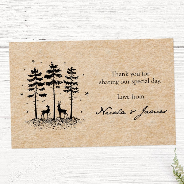 Rustic Winter Woodland - Favour Tag