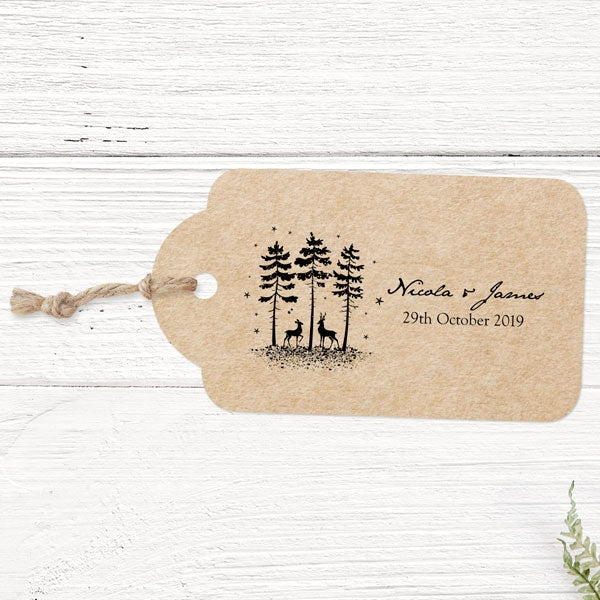 Rustic Winter Woodland - Favour Tag