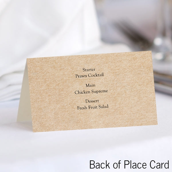 Rustic Winter Woodland Place Card