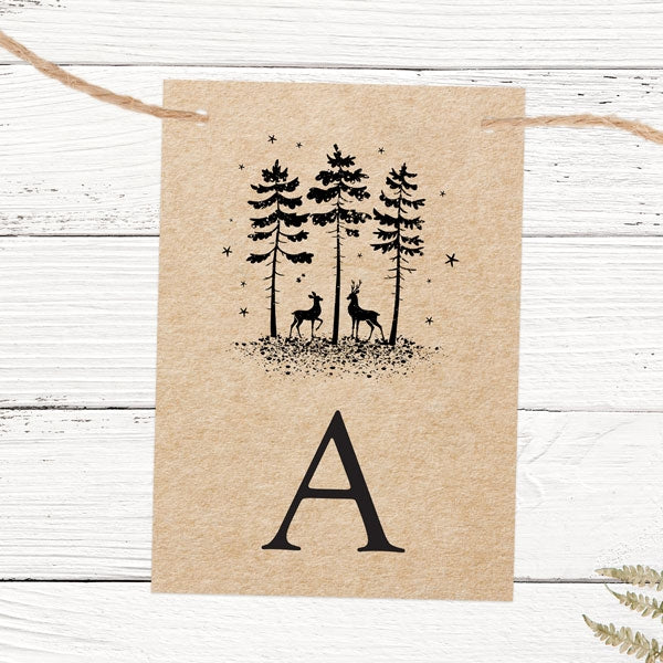 Rustic Winter Woodland - Bunting