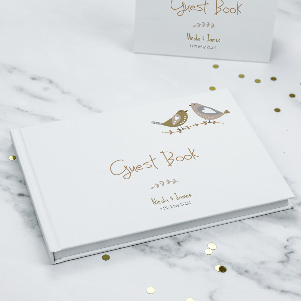 Rustic Woodland Birds - Wedding Guest Book