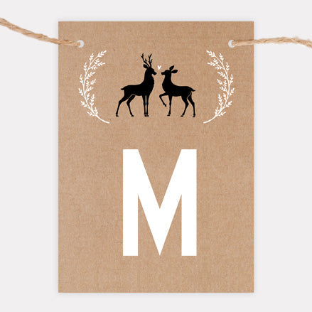 Rustic Woodland Deer - Bunting