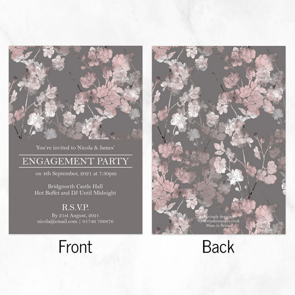 Engagement Party Invitations - Sakura Blossom