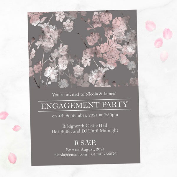 Engagement Party Invitations - Sakura Blossom