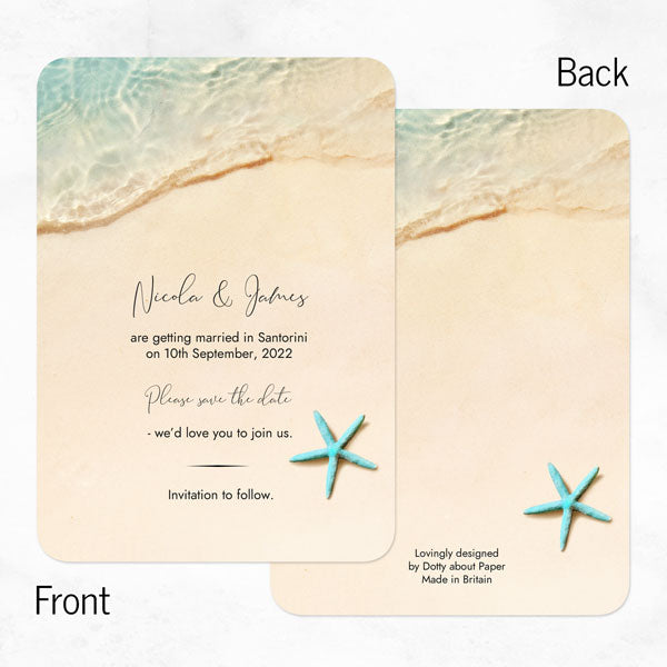 Paradise Beach - Save the Date Cards
