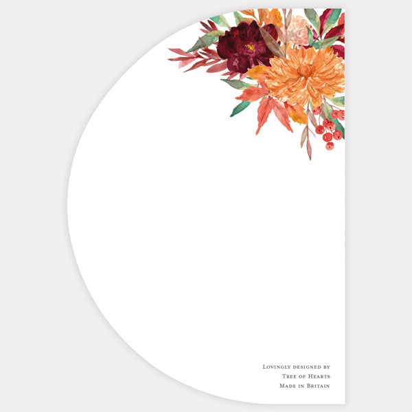 Autumnal Flowers Save the Date Cards