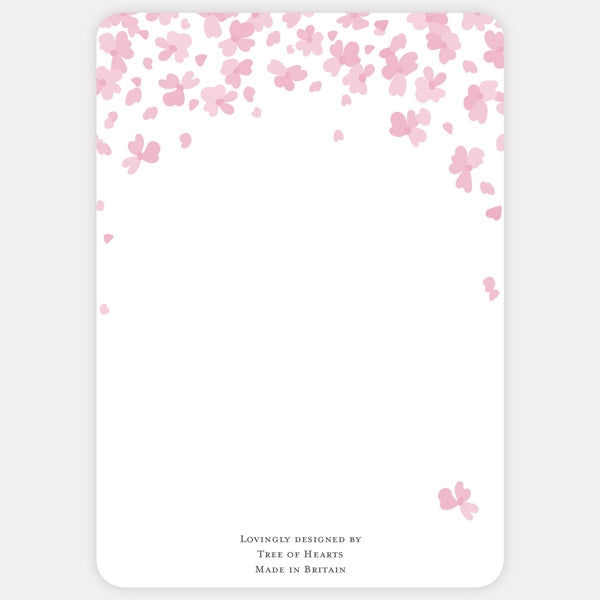 Falling Flowers Save the Date Cards