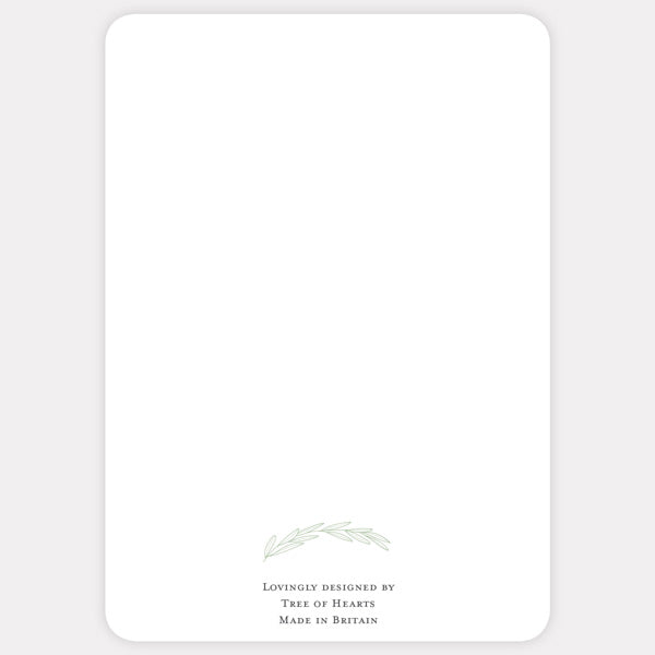 Olive Branch Thank You Card