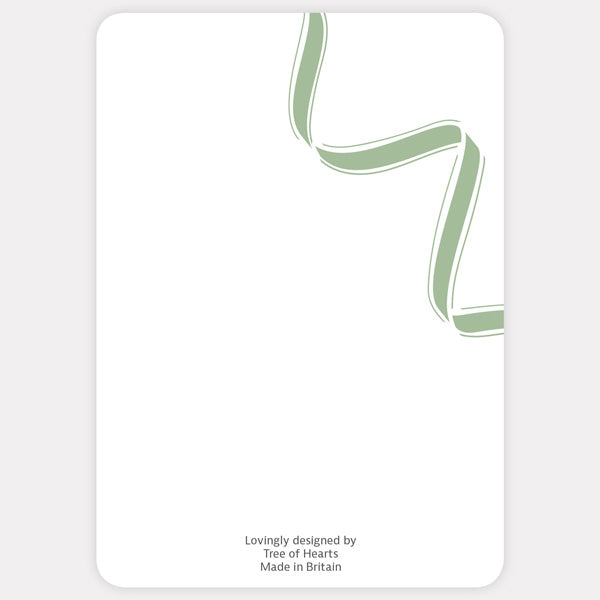 Ribbon Border Thank You Card