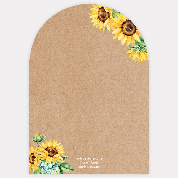 Watercolour Sunflowers Save the Date Cards