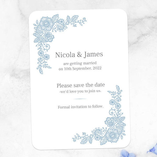 Intricate Lace - Save the Date Cards