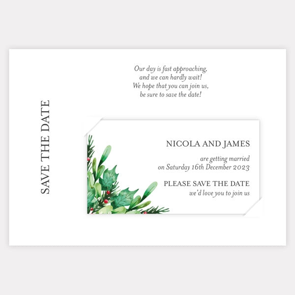 Festive Foliage Iridescent Save the Date Magnets