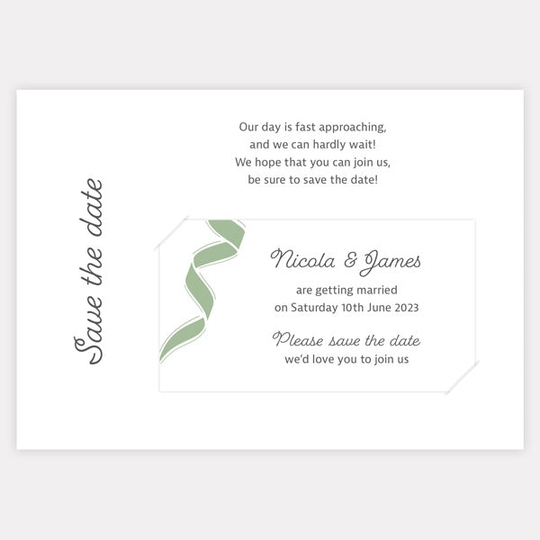 Ribbon Border Save the Date Magnets