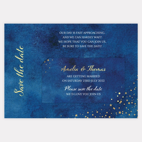 Starry Night Foil Save the Date Magnets