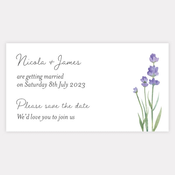 Lavender Save the Date Magnets