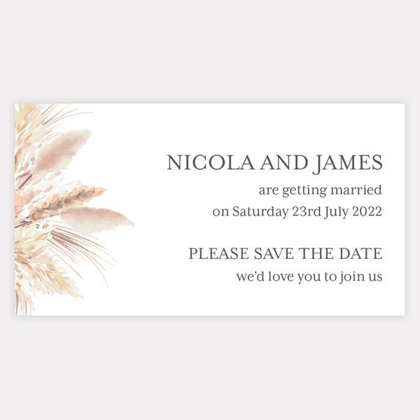 Pampas Grass Save the Date Magnets