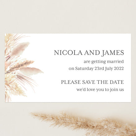 Pampas Grass Save the Date Magnets