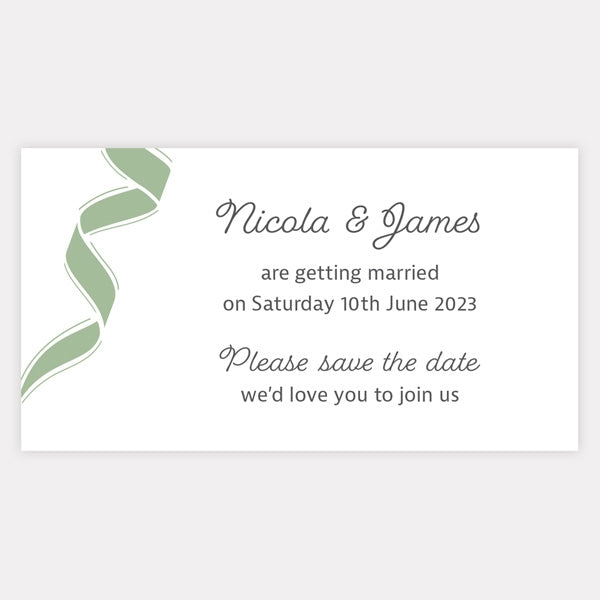 Ribbon Border Save the Date Magnets