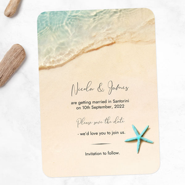 Paradise Beach - Save the Date Cards