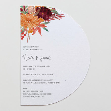 Autumnal Flowers Sample