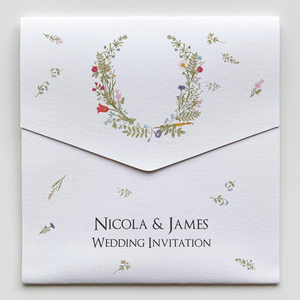 Botanical Garden - Pocketfold Wedding Invitation & RSVP