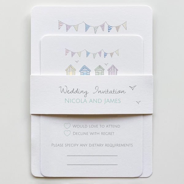 Pastel Bunting & Beach Huts Boutique Sample