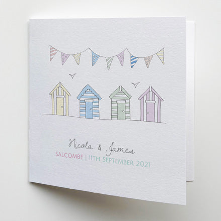 Pastel Bunting & Beach Huts Sample
