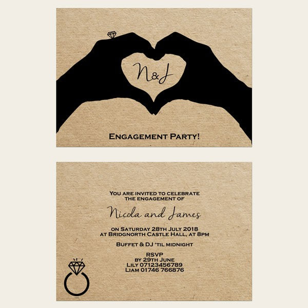 Engagement Invitations - Hand in Marriage