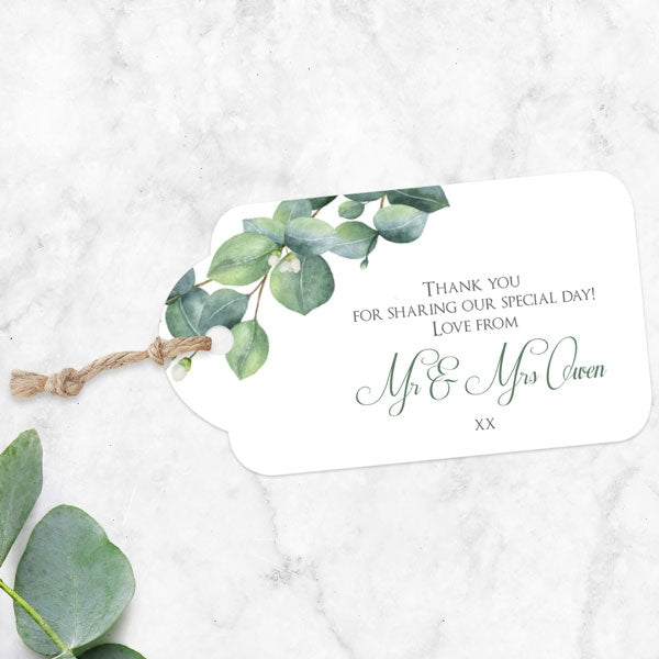 Eucalyptus Garland - Favour Tag