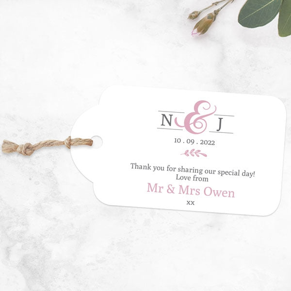 Formal Monogram - Favour Tag