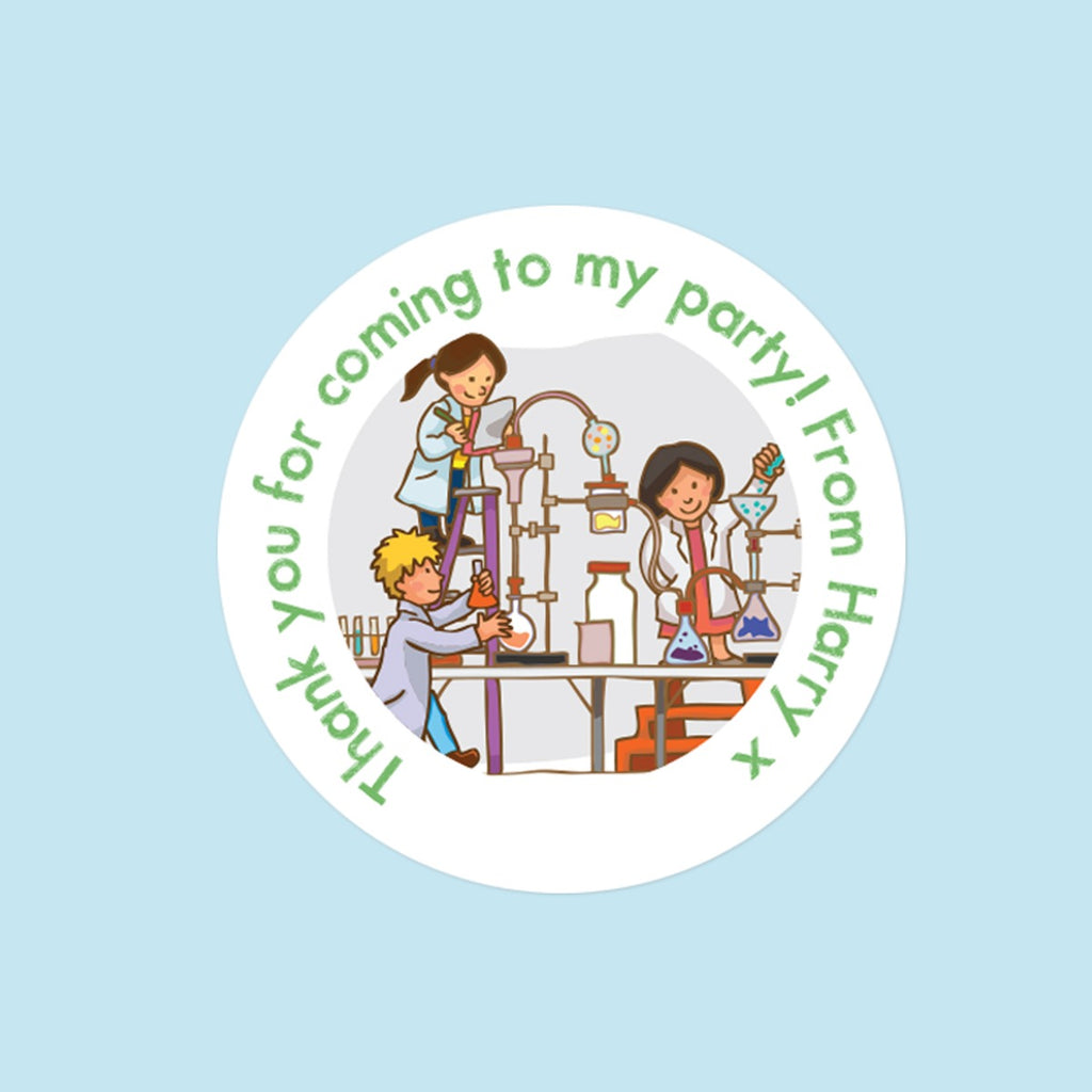 Science Party - Sweet Bag Stickers - Pack of 35