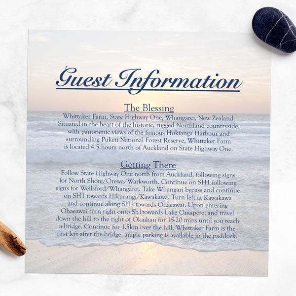 Sea Sunset - Guest Information