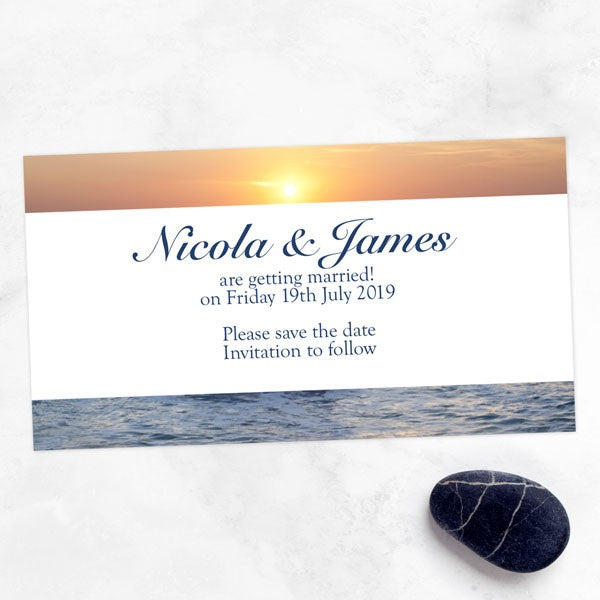 Sea Sunset - Save the Date Magnets