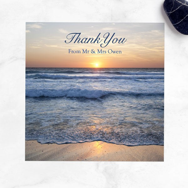 Sea Sunset - Wedding Thank You Cards