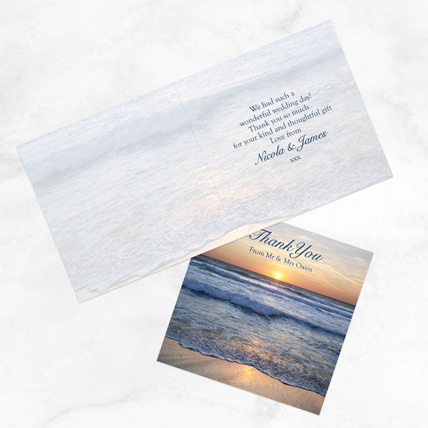 Sea Sunset - Wedding Thank You Cards