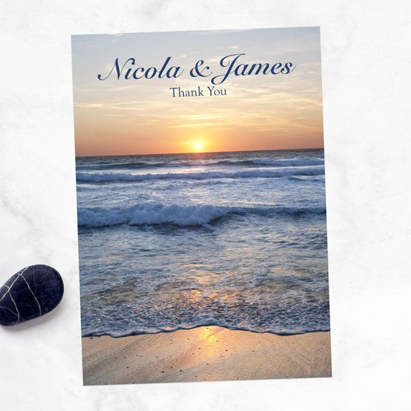 Sea Sunset - Wedding Thank You Cards