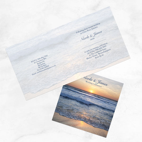 Sea Sunset - Evening Invitations